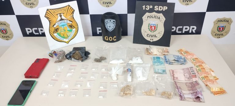 Mãe e filho são presos por tráfico de drogas na Vila Cipa, em Ponta Grossa